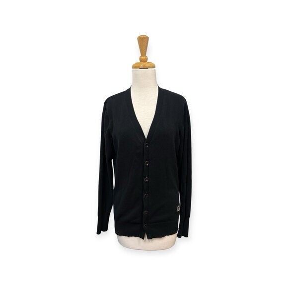 Diesel Black Womens Cardigan Size S Small Button Front - Picture 1 of 9